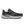 Gray running shoe with green accents on a white background