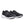 Pair of black running shoes with white soles on a white background.  These are mens Saucony Guide 18 running shoes.