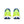 Pair of Men's Saucony Speed 5 neon green running shoes with blue accents on a white background.