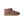 Mauve ankle length slipper boot on a white background