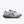 A light gray and purple running shoe with a dark gray sole and logo, featuring the text 'Mount to Coast' on the side