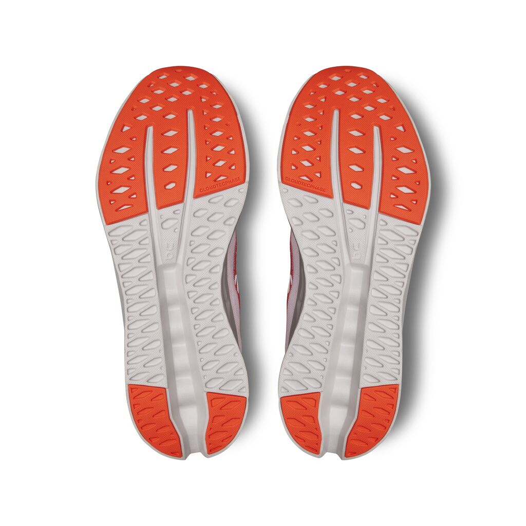 The outsole of the Cloudsurfer has a very flat look, yet there is still a s light channel that helps direct the foot through the gait cycle