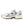 White and gray sneaker with New Balance logo on a white background
