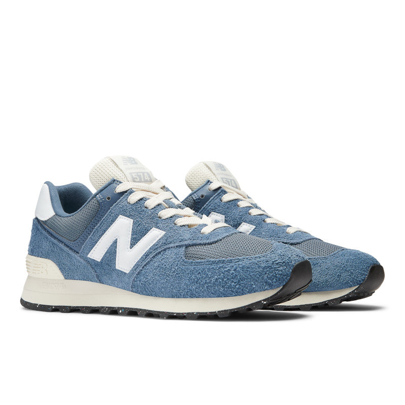 This NB Lifestyle shoe has a light blue color on the upper adn a white "N" logo