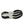 Black and white sole of a shoe on a white background