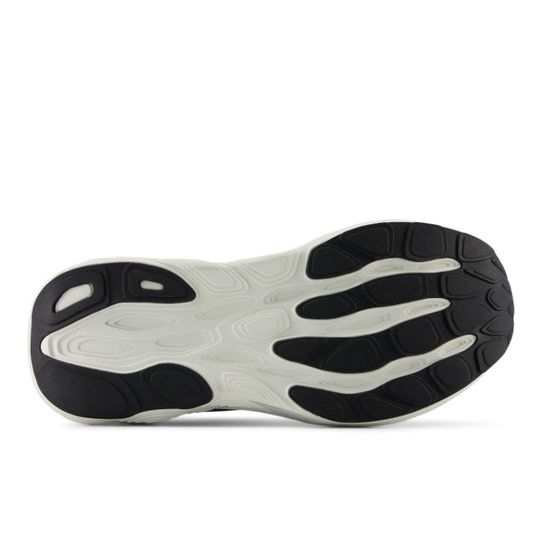 Black and white sole of a shoe on a white background