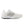 A white New Balance FuelCell 996 V6 running shoe with black accents and the brand's logo on the sole.