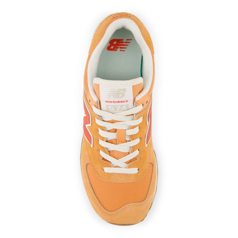 These Women's 574's are a bright melon 