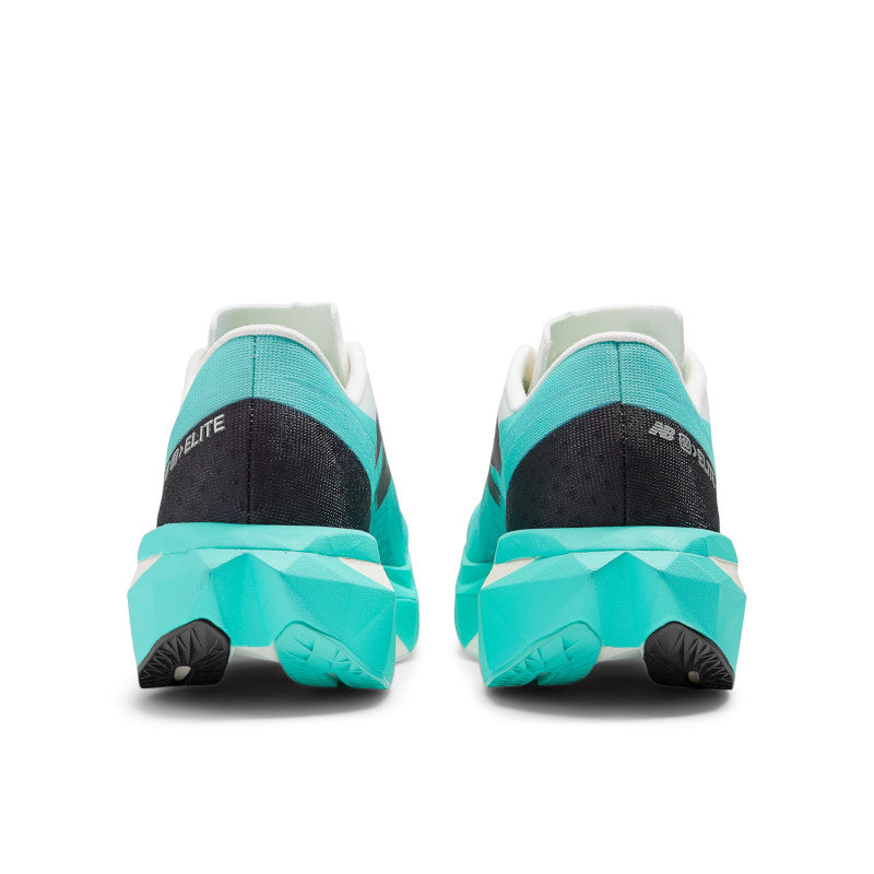 The Elite V4 from NB has a black heel with some teal color surrounding it