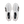 A pair of white and gray knit athletic shoes shown from a top-down view on a white background.