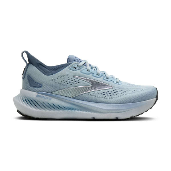 Light purple running shoe on a white background
