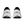 A pair of white and black On running shoes shown from the back, featuring the signature On logo on the heel and a chunky white and black sole, set against a plain white background.