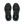 A pair of black On running shoes shown from a top-down view on a clean white background.