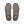 A pair of On Cloud running shoes in a taupe brown color, shown from a top-down view on a plain white background.