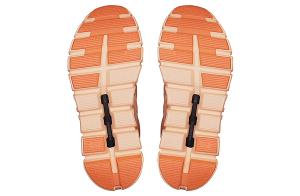 the patented CloudTec sole provides adaptive cushionig for a sooth responsive ride.