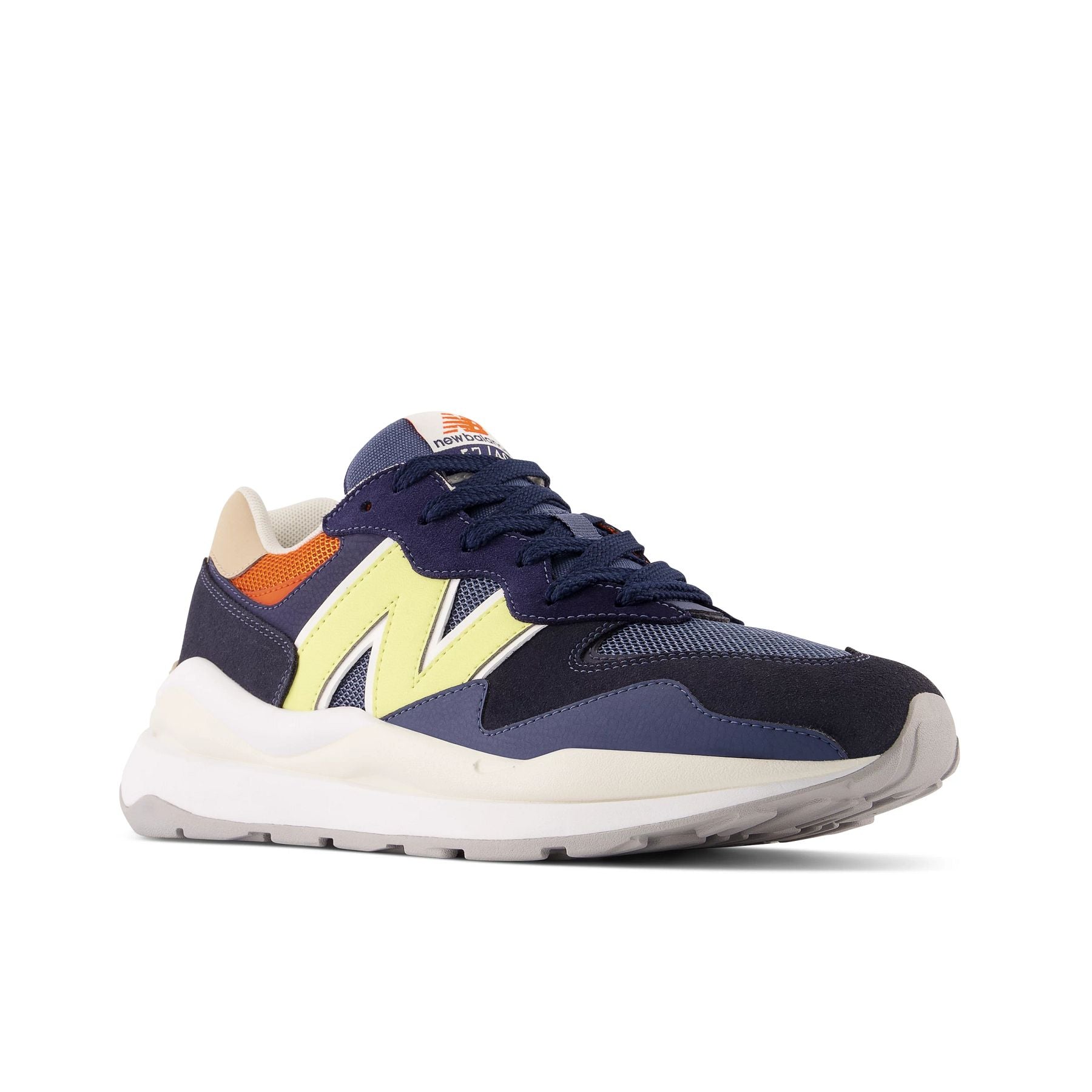 Front angle view of the Men's 5740 Lifestyle shoe by New Balance in the color Eclipse