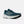 Blue running shoe with New Balance logo on a white background
