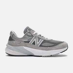 Gray New Balance sneaker on a white background