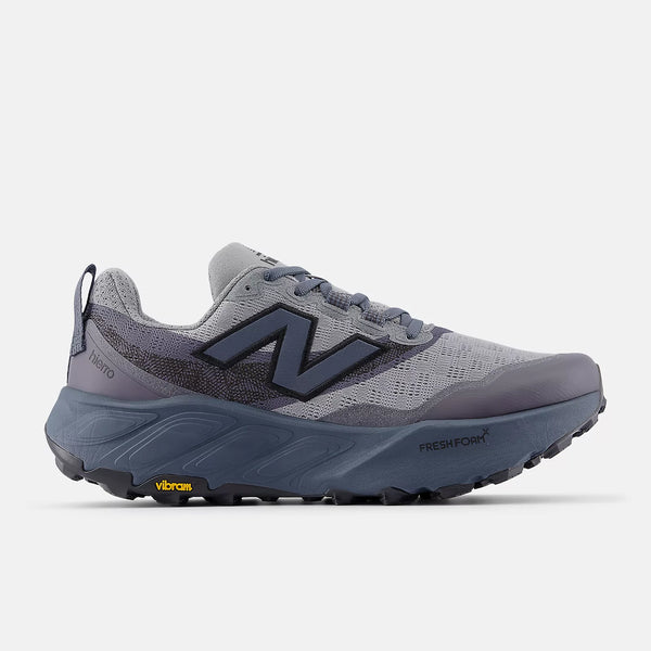 Gray running shoe with New Balance logo on a white background