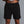 Person wearing black shorts on a gray background
