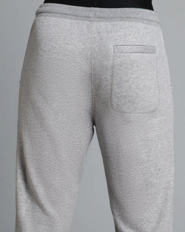 Gray sweatpants on a gray background