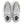 A pair of grey and white 990 v6 shoes that are great for fashion and walking.
