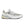 A pair of New Balance running shoes with a primarily white color scheme and gray accents.