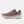 Pink running shoe with New Balance logo on a white background