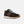 Brown New Balance sneaker with blue laces on a white background