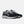 Pair of navy and gray sneakers on a white background