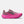 Pink and purple New Balance running shoe on a white background.
