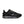 Black running shoe with Nike logo on a white background