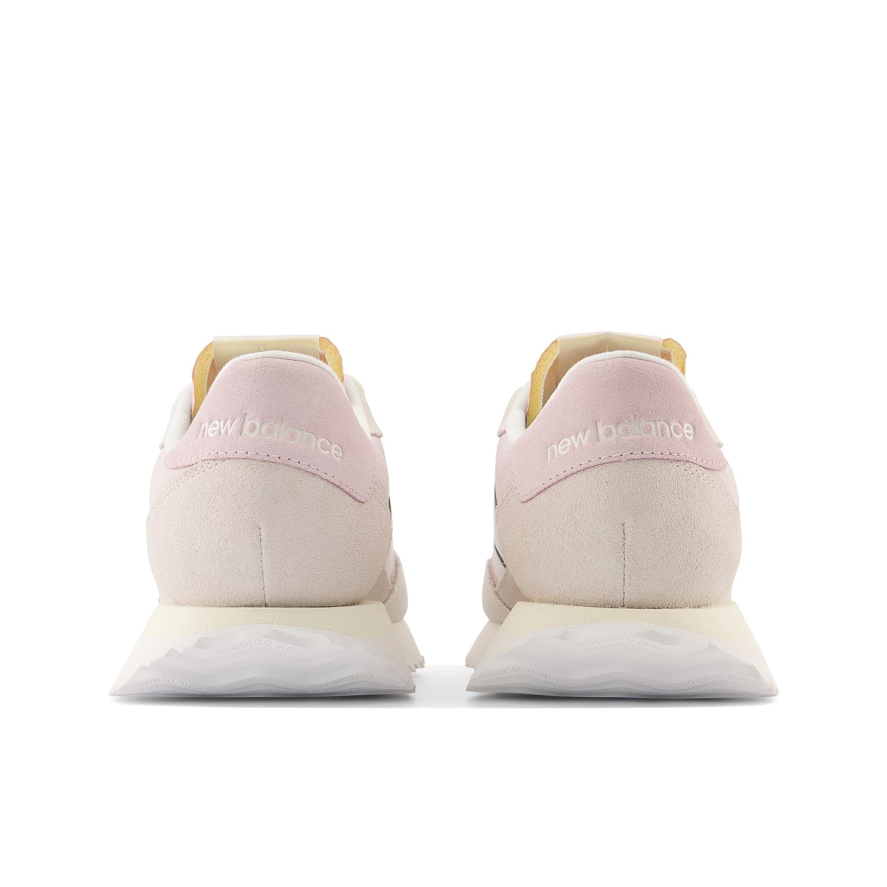Back view of the Women's New Balance lifestyle 237 shoe in white