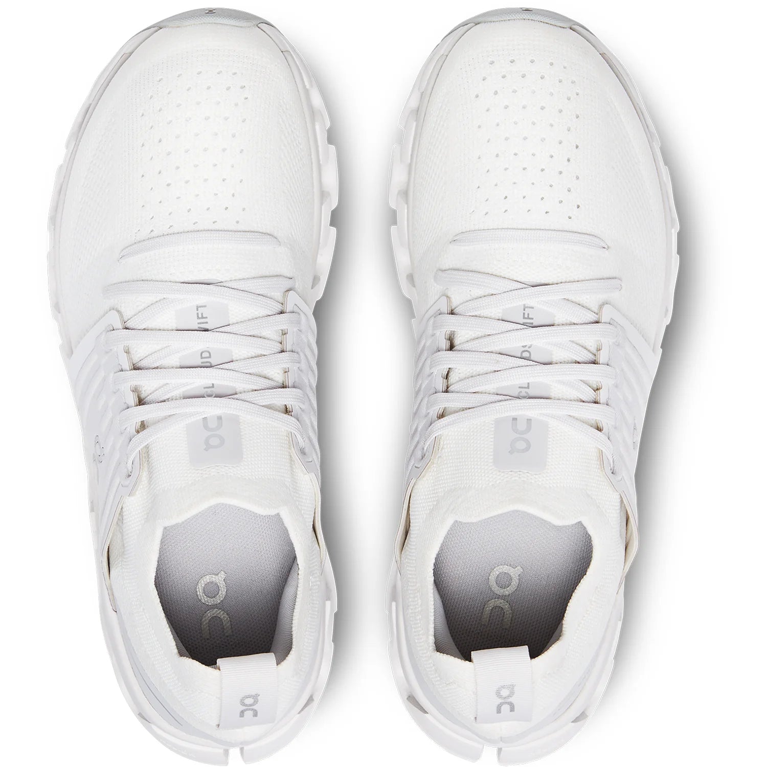 Top view of the Women's Cloudswift 3 by ON in all white