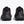 Back view of the Men's Clifton 9 in the color Black/Black