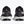 Back view of the Women's HOKA Clifton 9 in the color Black/White