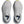 Top view of the Women's HOKA Clifton 9 in the wide 