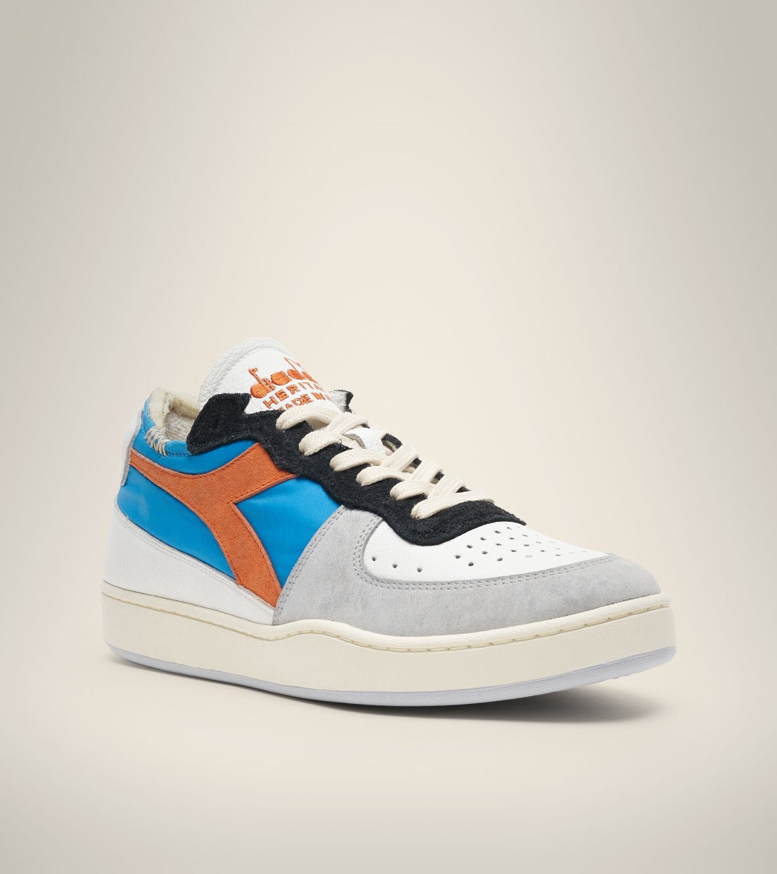 Men's diadora MI Basket Row Cut - Milk Breakfast Colorway