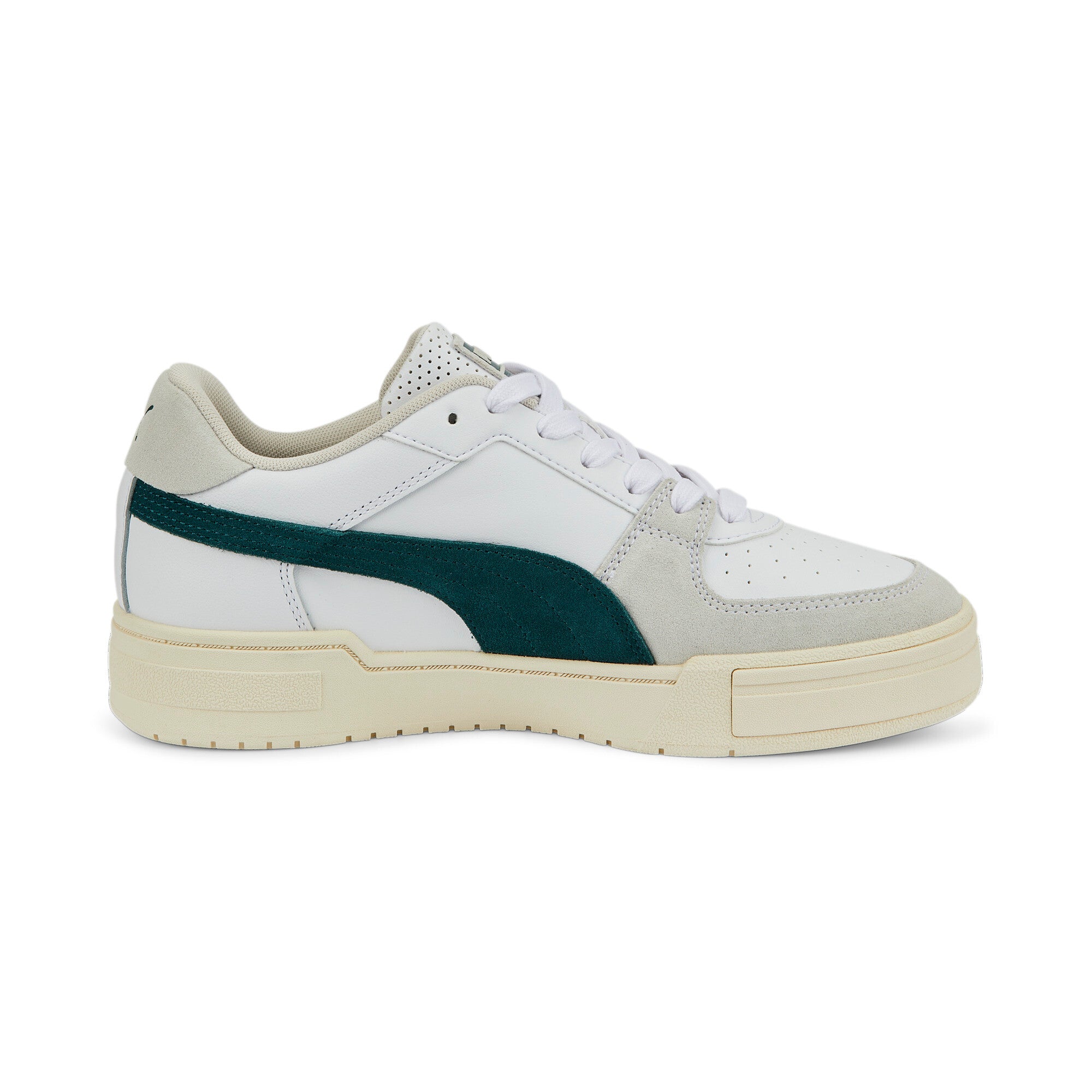 Add some old school style with the CA Pro Ivy League Athletic Shoe by PUMA! This archive-inspired sneaker adds a fresh touch to the California line with its sleek leather uppers, contrasting suede accents, and cushy rubber sole construction for comfort and traction.
