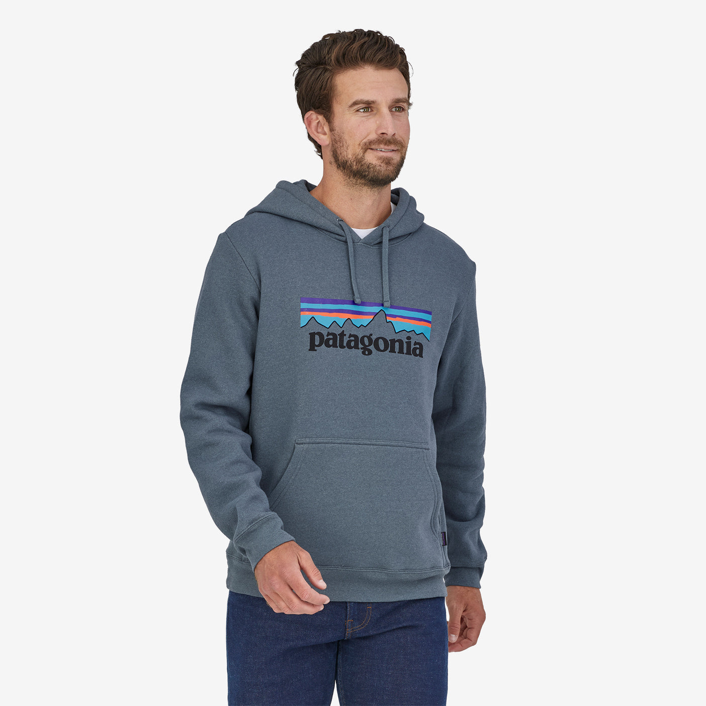 A classic graphic on a hoody sweatshirt made with recycled fabrics. By utilizing fabric scraps and recycled bottles this 100% recycled garment reduces our reliance on virgin materials. Fair Trade Certified™ sewn.