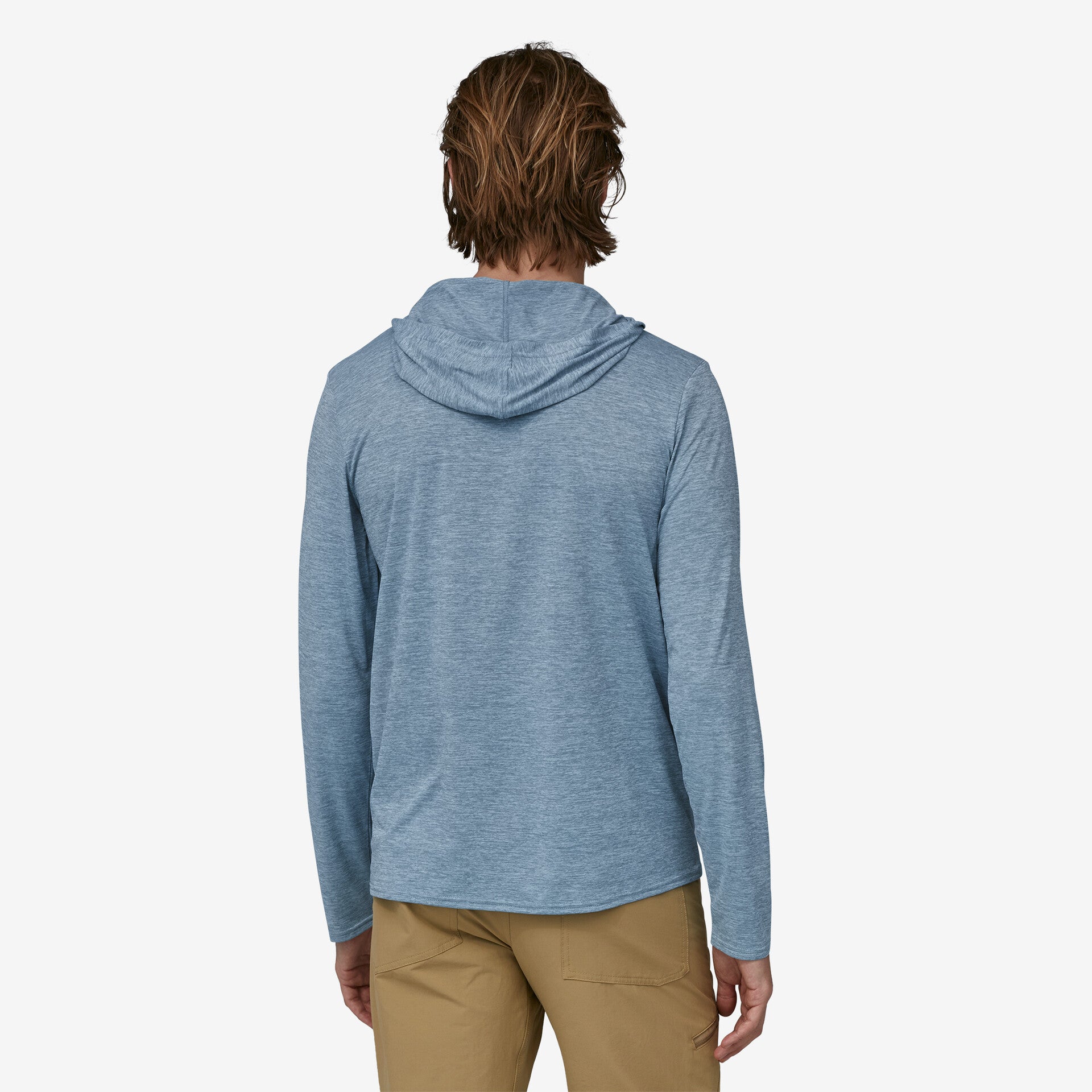 back view of mens capilene cool daily hoody
