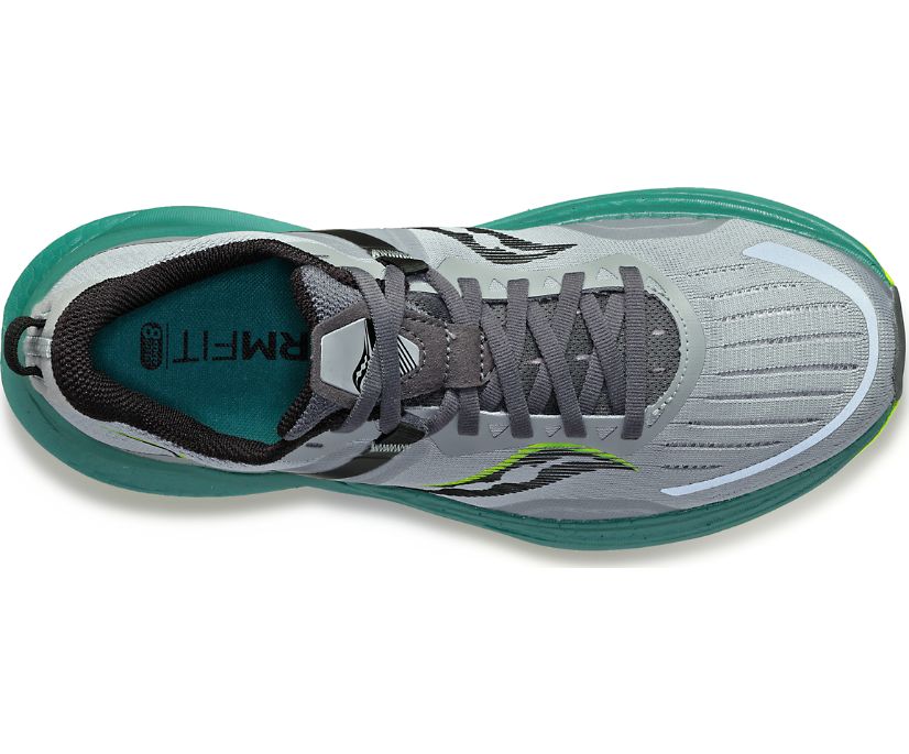 Top view of the Saucony Men's Tempus in the color Fossil/Moss