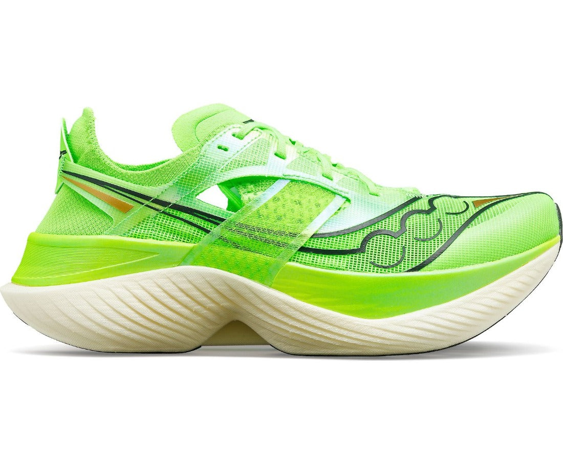 Lateral view of the Saucony Men's Endorphin Elite in the color Slim