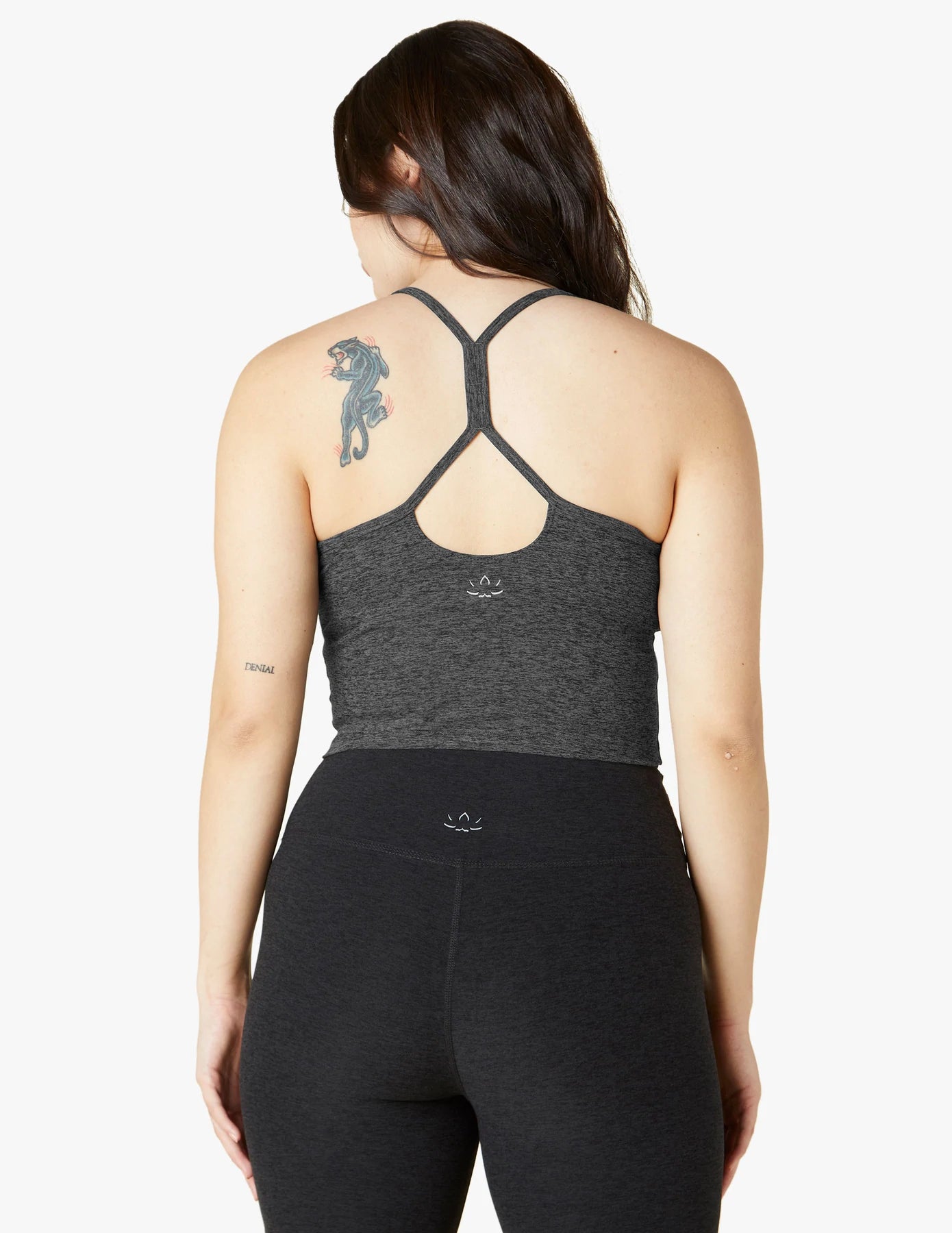 Women's Spacedye Slim Racerback Cropped Tank