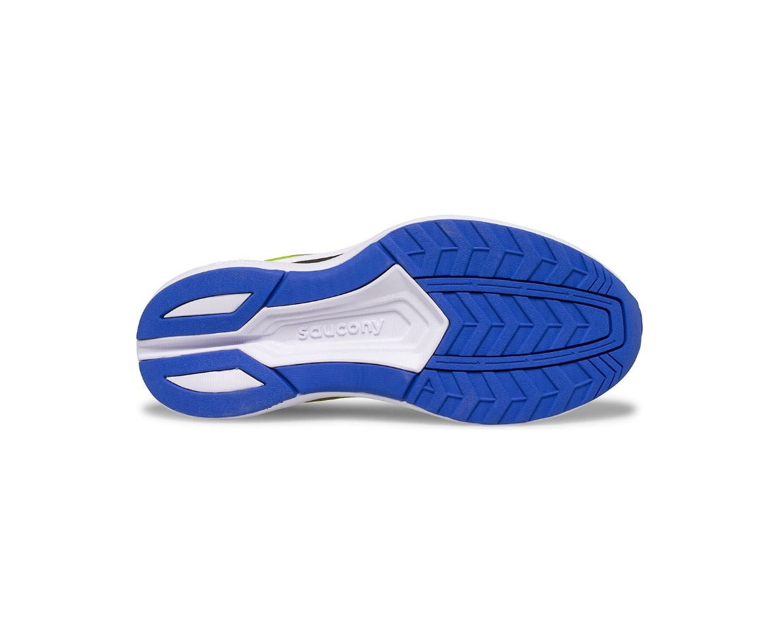 The Outsole of the Saucony Kid's Endorphin has lots of rubber for good traction and durability