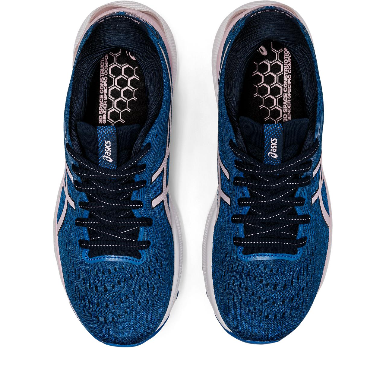 The Women's Nimbus 24 is one of the classics from ASICS.  It's been one of the best-selling cushioned neutral shoes for many years and will no doubt continue that trend with version 24.  The upper’s soft engineered mesh and flexible midfoot panel make these shoes exceptionally comfortable during long runs and long days. By moving seamlessly with your foot, they help your stride feel smoother in every step.