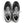 Top view of the Men's New Balance 990 V6 lifestyle shoe in the color Black/White