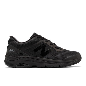 The Men's 847v4 from New Balance is a walking shoe that features a TRUFUSE midsole, delivering premium cushioning for a responsive, comfortable feel. The high-quality construction includes a ROLLBAR stability post, providing enhanced support to help you control your rear-foot movement. The TPU heel clip offers added structure for even more support where you need it most.