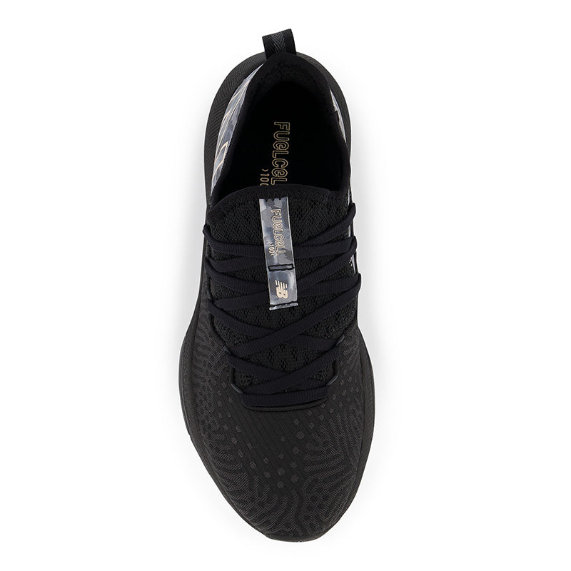 Top view of the Women's Fuel Cell Cross Trainer by New Balance in Black